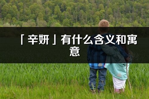 「辛妍」有什么含义和寓意