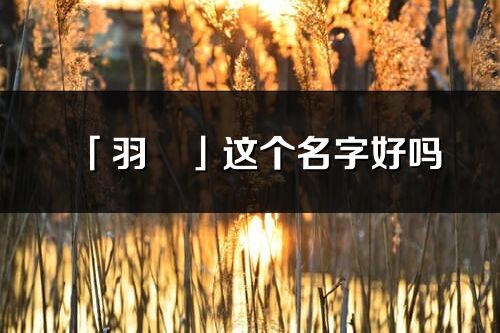 「羽玥」这个名字好吗