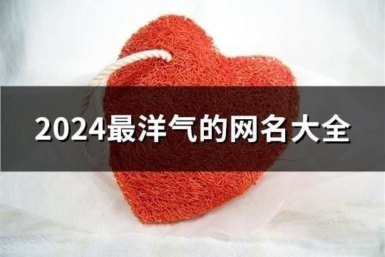 2024最洋气的网名大全(精选1952个)