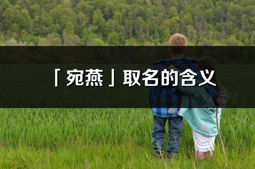 「宛燕」取名的含义