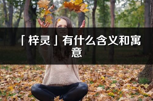 「梓灵」有什么含义和寓意