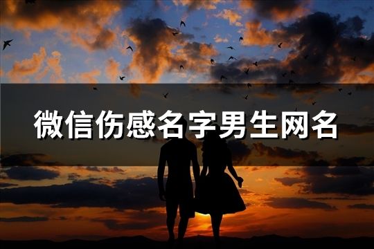 微信伤感名字男生网名(精选78个)