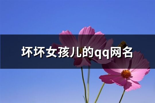 坏坏女孩儿的qq网名(99个)