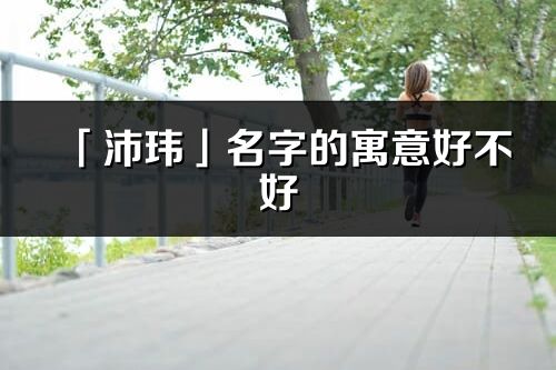 「沛玮」名字的寓意好不好