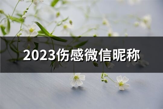 2023伤感微信昵称(共102个)