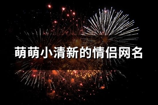 萌萌小清新的情侣网名(共129个)