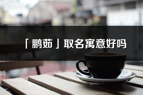 「鹏茹」取名寓意好吗