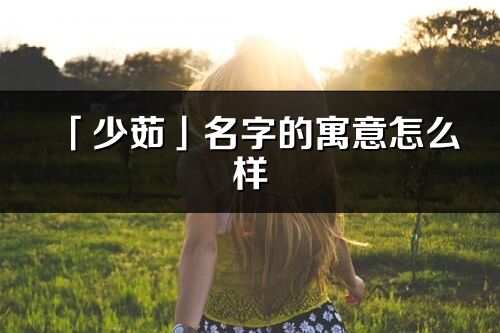 「少茹」名字的寓意怎么样