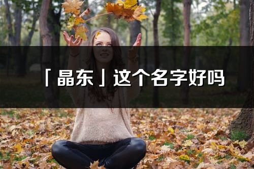 「晶东」这个名字好吗