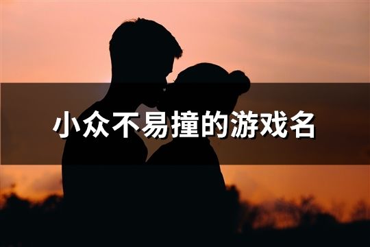 小众不易撞的游戏名(105个)